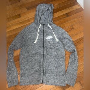 Nike Heather Gray Full-Zip Hoodie